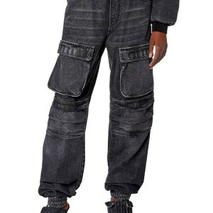 Regular Jeans D-Mirt 0HLAA Black/Dark grey Woman