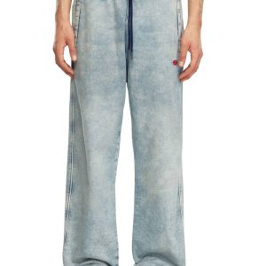 Relaxed D-Martyans Track Denim 068LU Light Blue Man