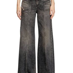 Flare Jeans D-Akii 007Z2 Black/Dark grey Woman