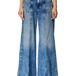 Flare Jeans D-Akii 09H95 Medium blue Woman