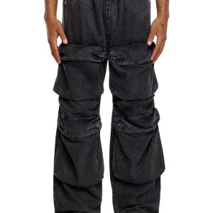 Relaxed Jeans D-Baertson 0CBDH Black/Dark grey Man