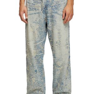 Relaxed Jeans D-Martial 007Z7 Light Blue Man