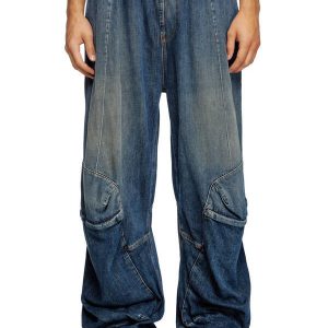 Relaxed Jeans D-Para 09L14 Medium blue Man