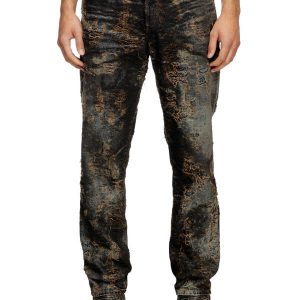 Regular Jeans 2023 D-Finitive 0ABCW Black/Dark grey Man